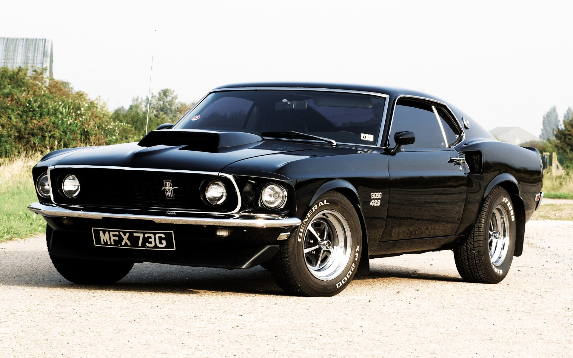 1969 Ford Mustang Boss Full HD Wallpaper and Background 