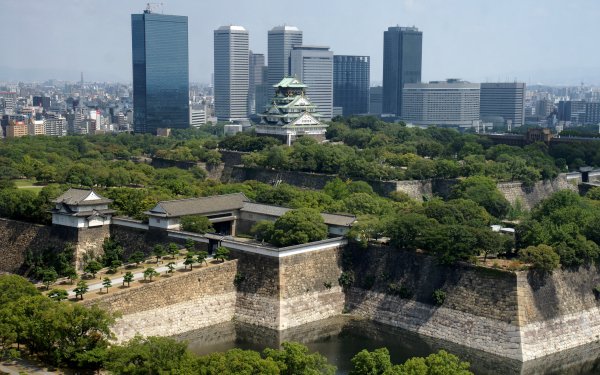 Osaka Japan man made Osaka Castle HD Desktop Wallpaper | Background Image