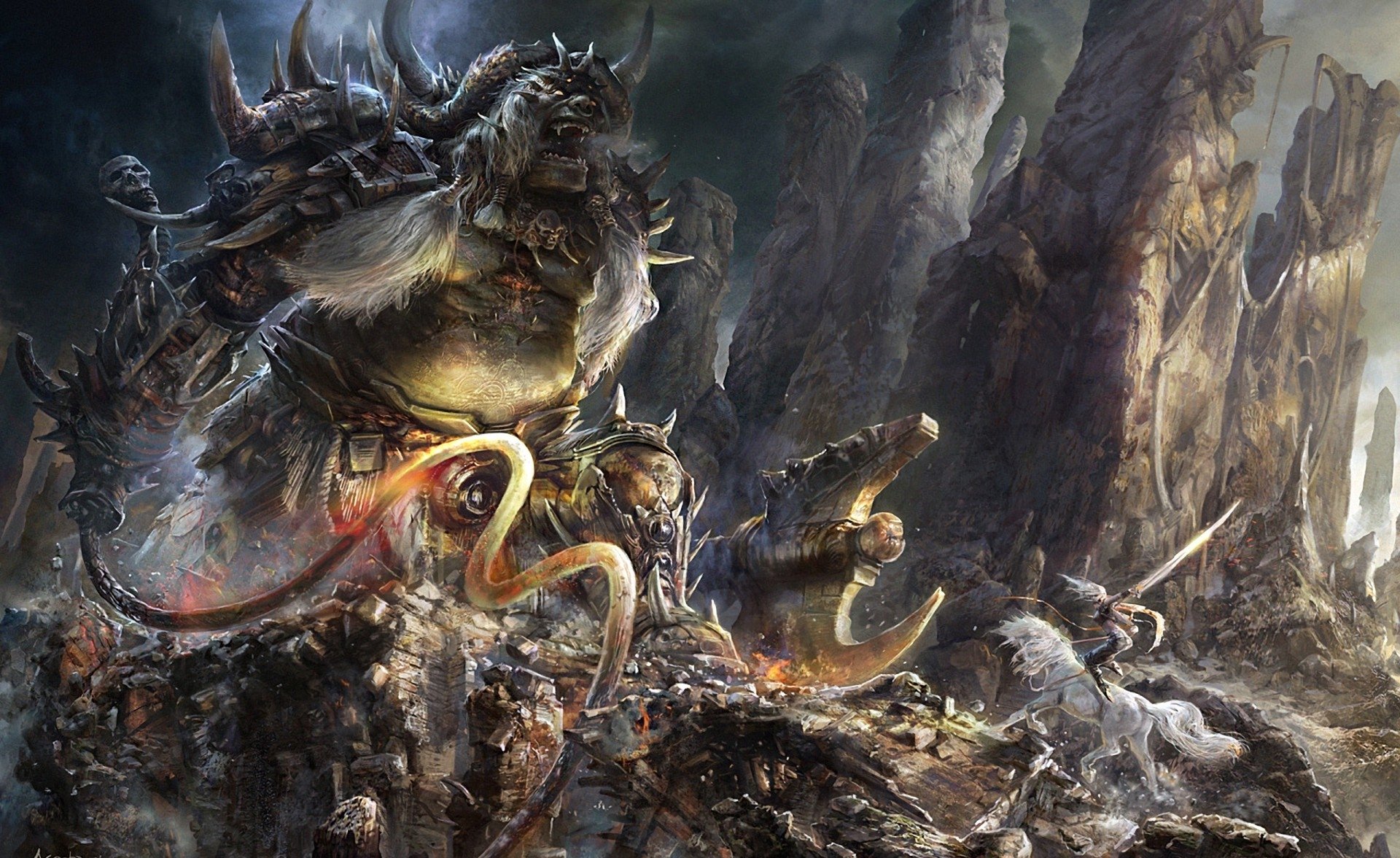 Download Fantasy Creature HD Wallpaper by Kuang Hong