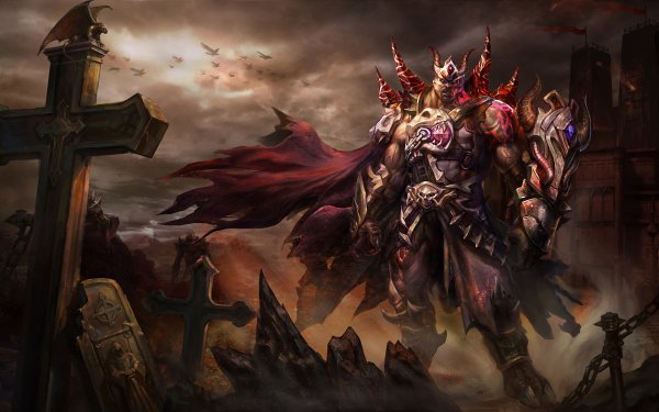 Dark Warrior Fantasy HD Wallpaper | Background Image