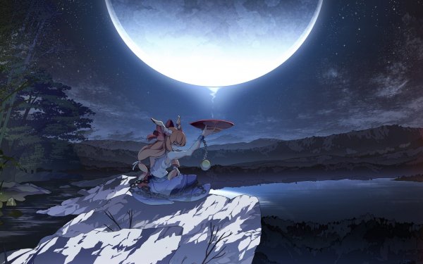 Anime Touhou Suika Ibuki HD Wallpaper | Background Image