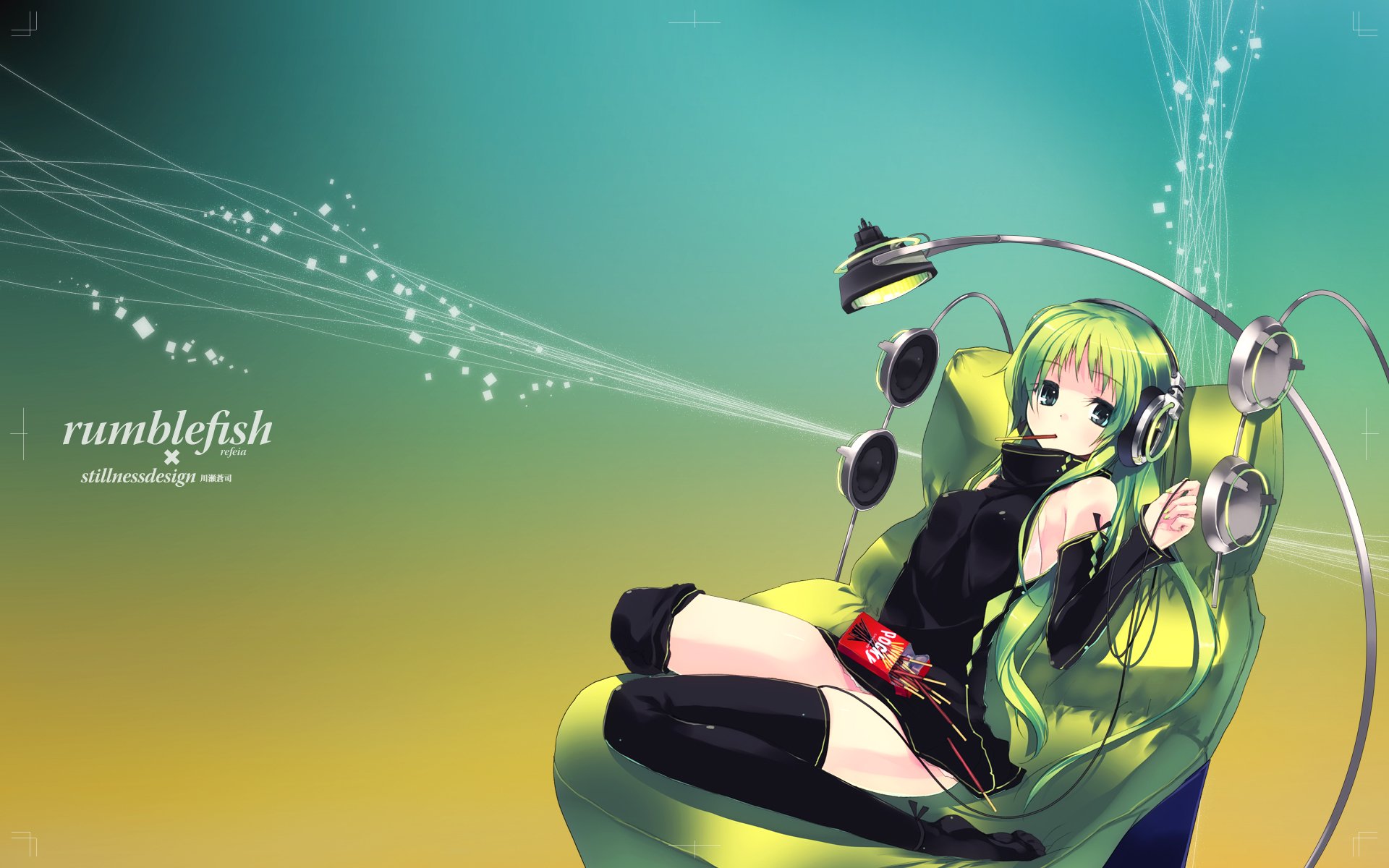 Download Anime Headphones HD Wallpaper