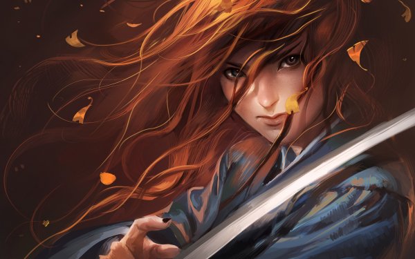 Fantasy Women Warrior Sword HD Wallpaper | Background Image