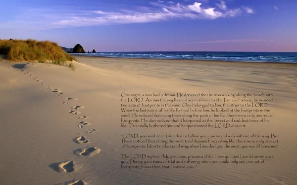 footprint lord sand love religious christian HD Desktop Wallpaper | Background Image