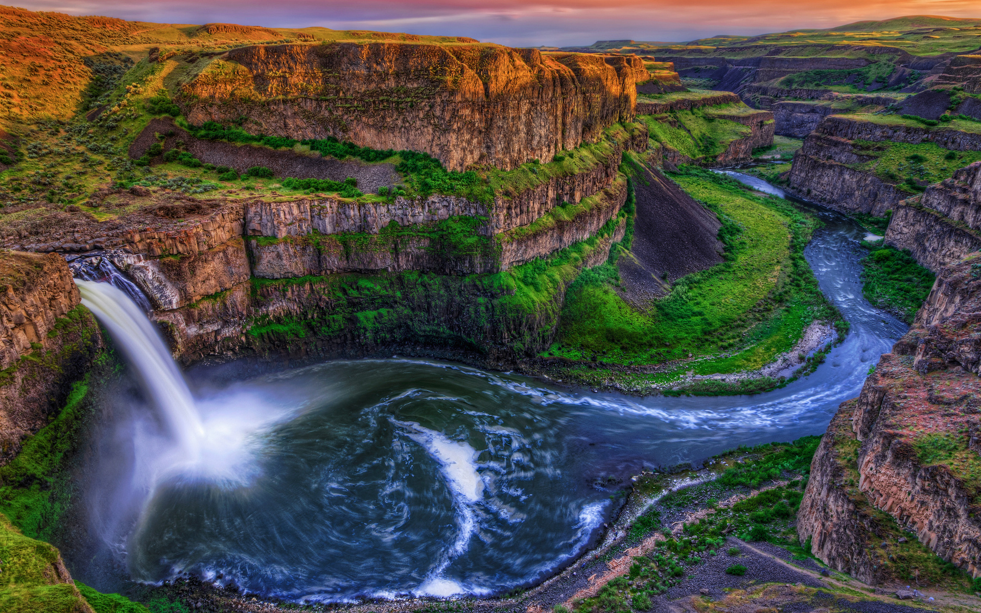 Earth Waterfall HD Wallpaper | Background Image