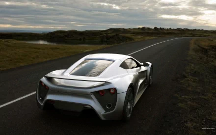 silver car car supercar Zenvo vehicle Zenvo ST1 HD Desktop Wallpaper | Background Image