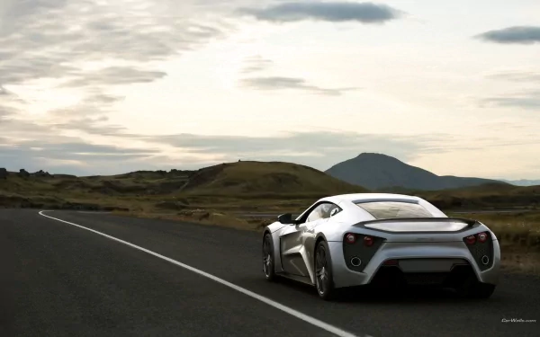 silver car car supercar Zenvo vehicle Zenvo ST1 HD Desktop Wallpaper | Background Image