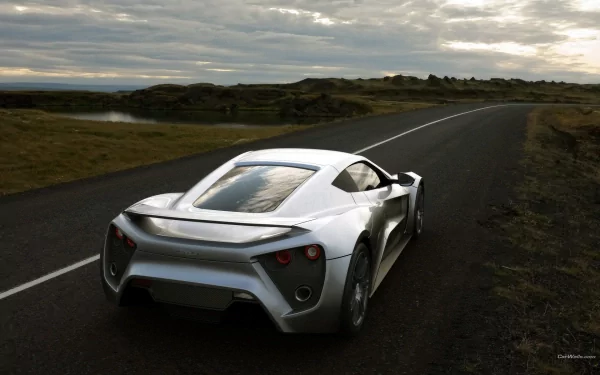 silver car car supercar Zenvo vehicle Zenvo ST1 HD Desktop Wallpaper | Background Image