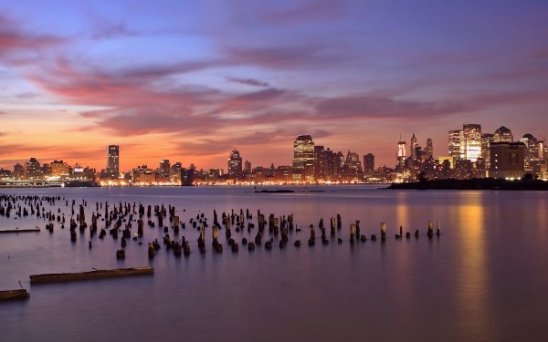 Man Made Manhattan Cities United States Jersey City USA New York HD Wallpaper | Background Image