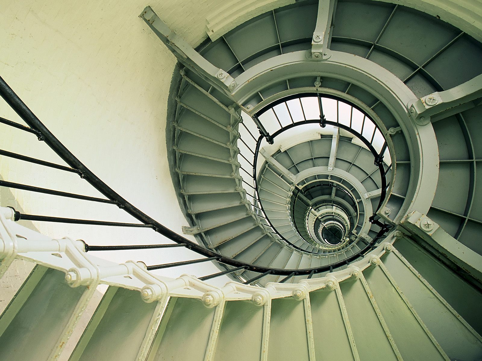 Spiral staircase in high definition.