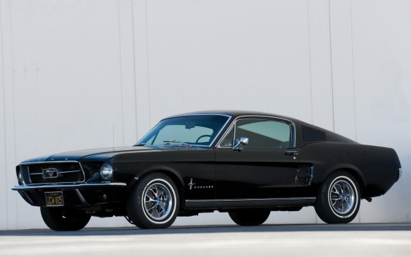 Vehicles Ford Mustang Fastback Ford Ford Mustang Fastback Muscle Car Black Car HD Wallpaper | Background Image