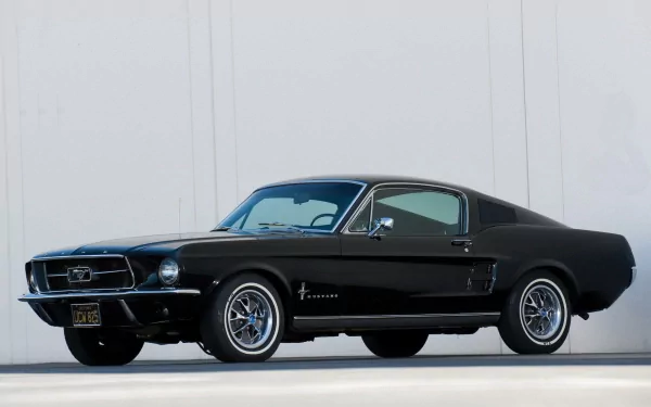 black car muscle car fastback Ford Mustang vehicle Ford Mustang Fastback HD Desktop Wallpaper | Background Image