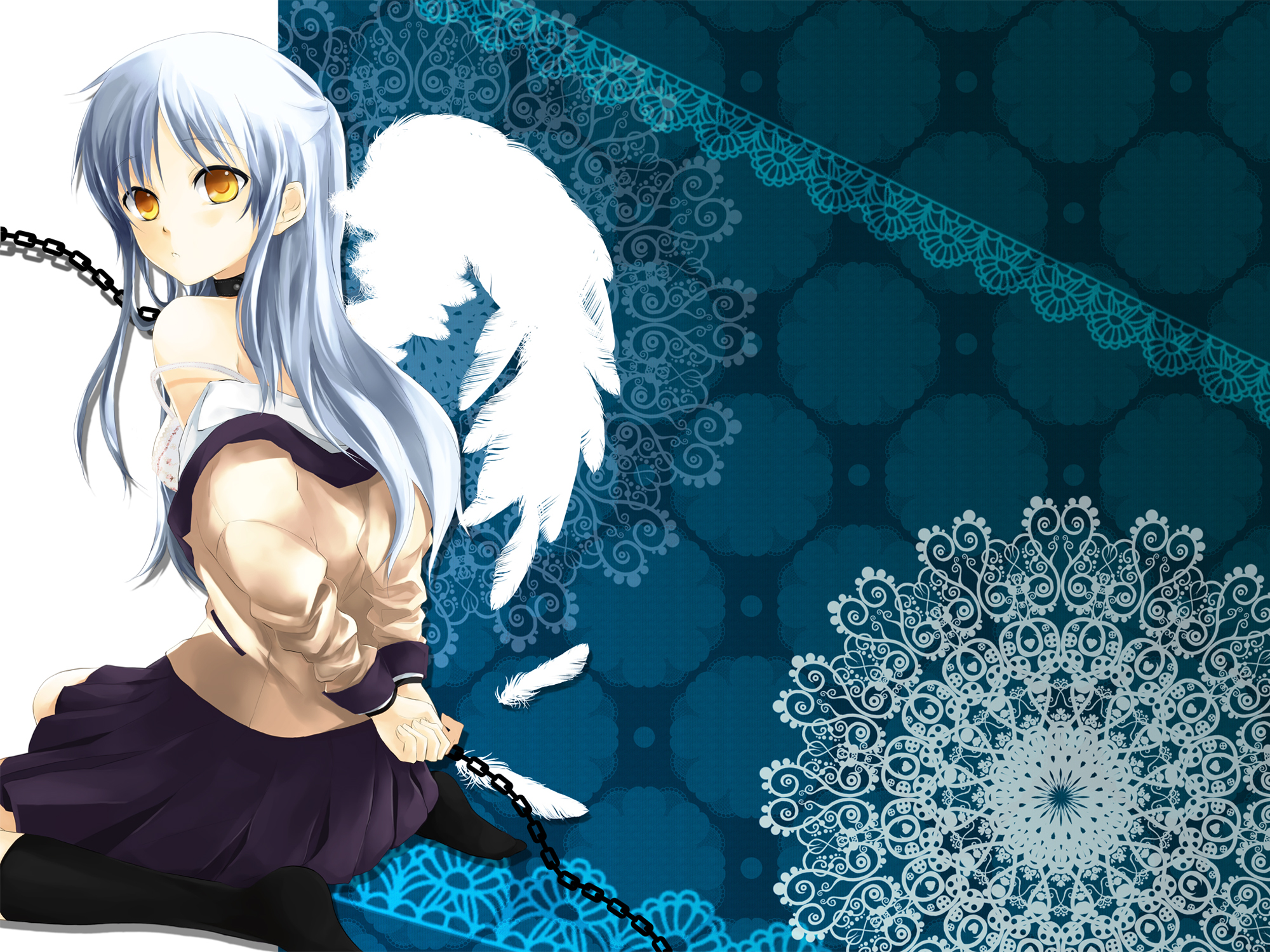 Download Kanade Tachibana Anime Angel Beats! HD Wallpaper