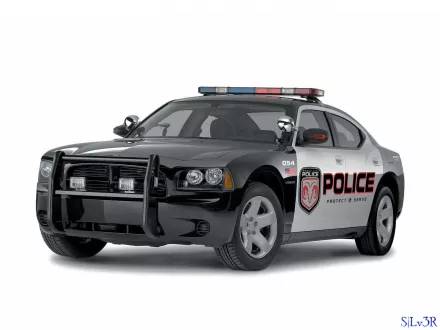 HD PC desktop wallpaper of a black Dodge Charger police vehicle with lightbar and POLICE markings; tags: money, car, vehicle.