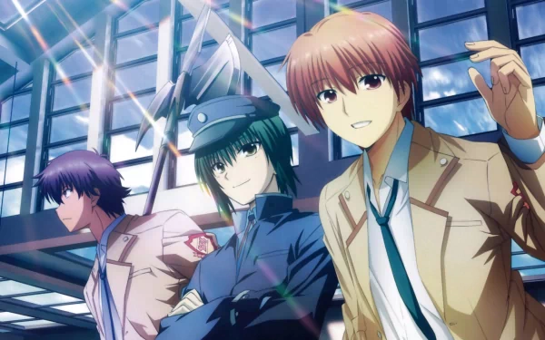 Ayato Naoi Noda (Angel Beats!) Yuzuru Otonashi Anime Angel Beats! HD Desktop Wallpaper | Background Image