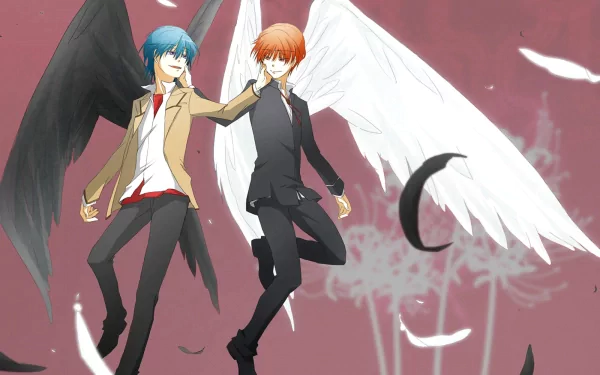 Hinata Hideki Yuzuru Otonashi Anime Angel Beats! HD Desktop Wallpaper | Background Image