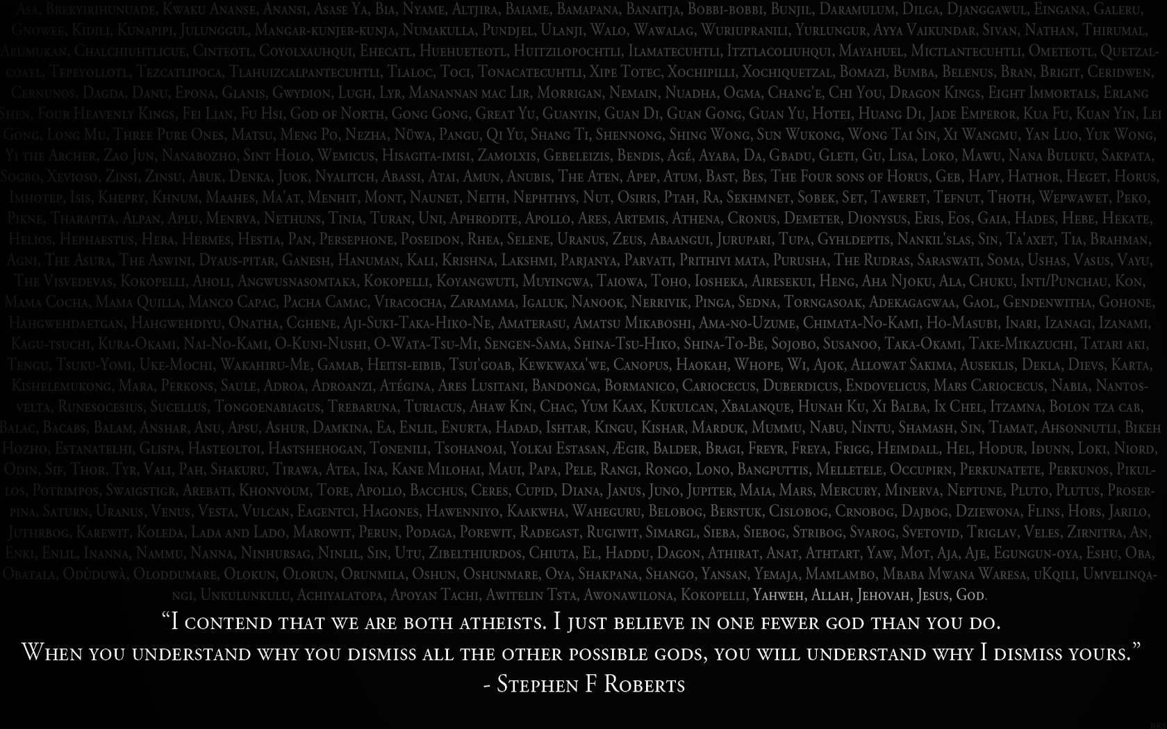 Religious Atheism HD Wallpaper | Background Image