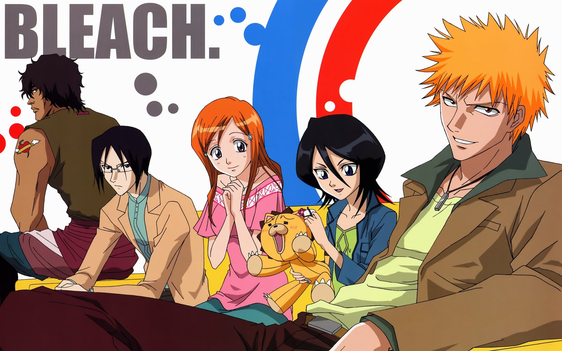 Download Yasutora Sado Uryu Ishida Orihime Inoue Kon (Bleach) Rukia Kuchiki  Ichigo Kurosaki Anime Bleach HD Wallpaper