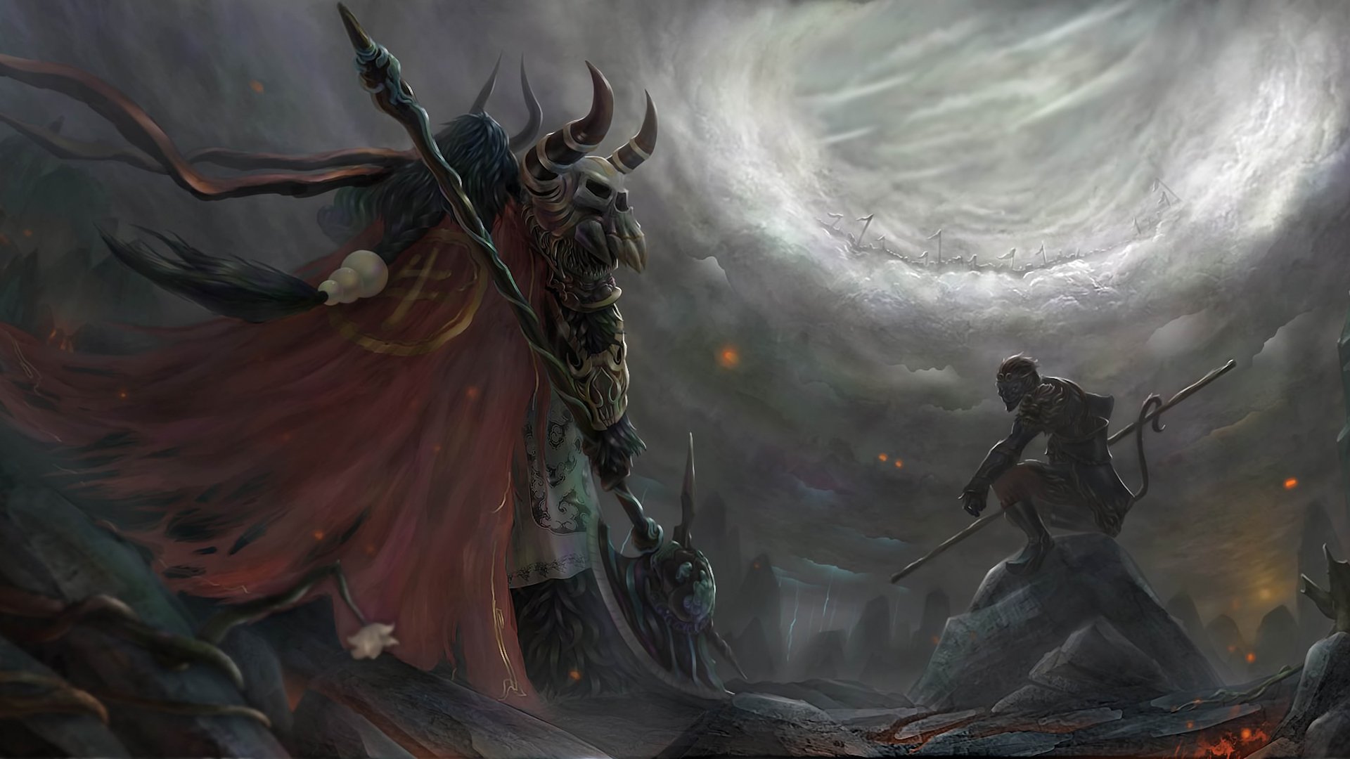 Fantasy Battle HD Wallpaper | Background Image | 1920x1080