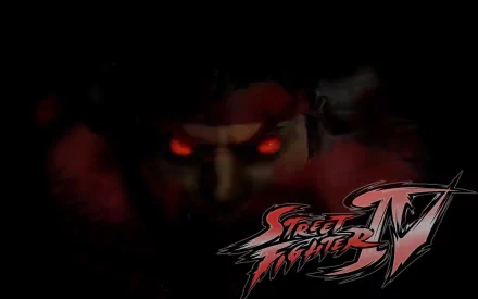 HD PC desktop wallpaper featuring Akuma and Ryu from the Street Fighter video game series with the Street Fighter IV logo.