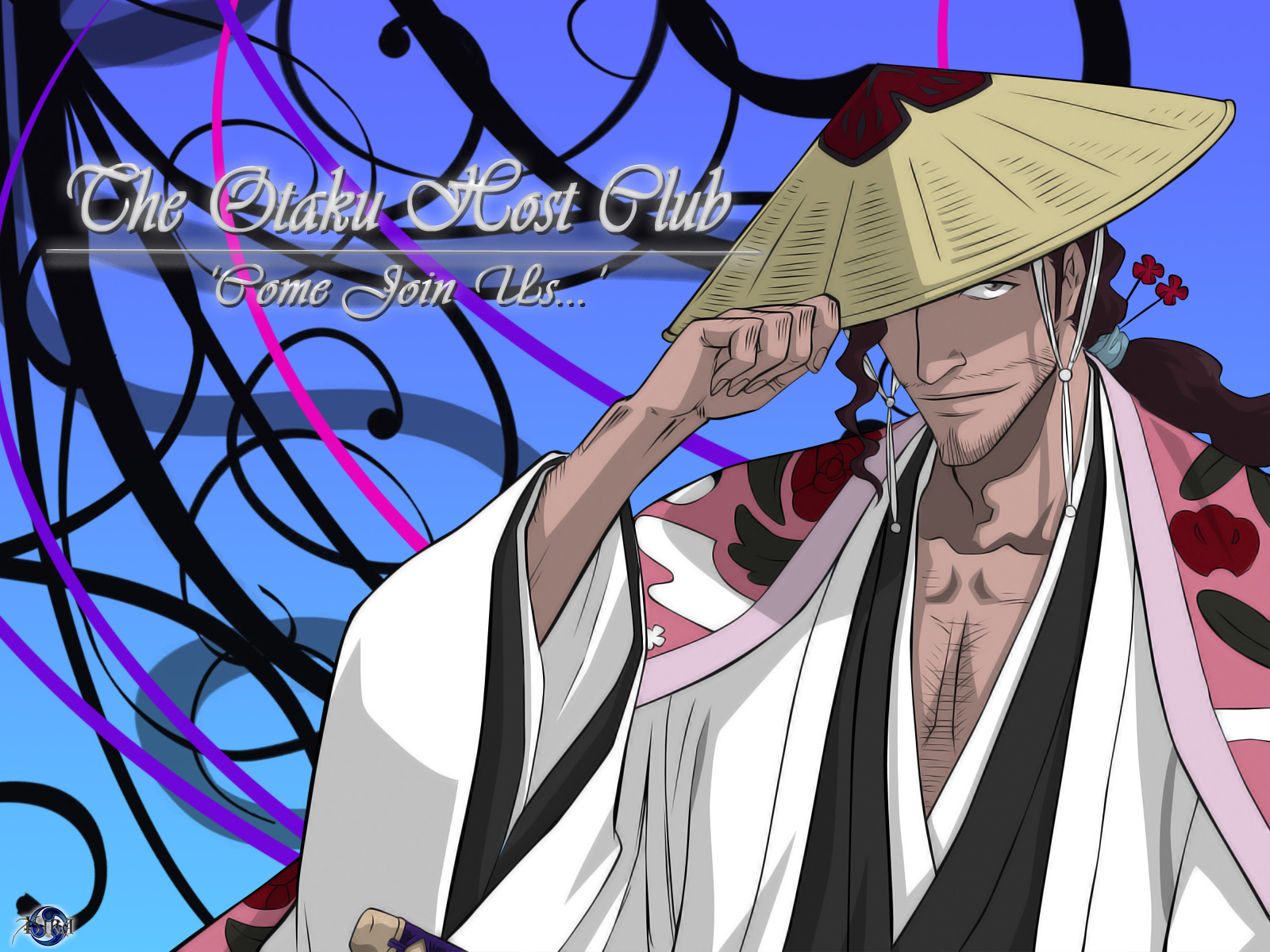 Kyouraku Shunsui Mobile Wallpaper  Zerochan Anime Image Board