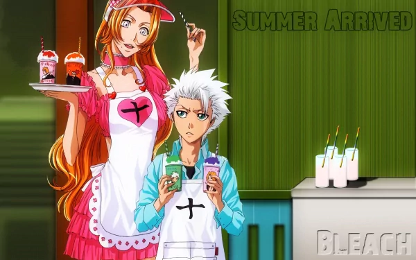 Rangiku Matsumoto Tōshirō Hitsugaya Anime Bleach HD Desktop Wallpaper | Background Image