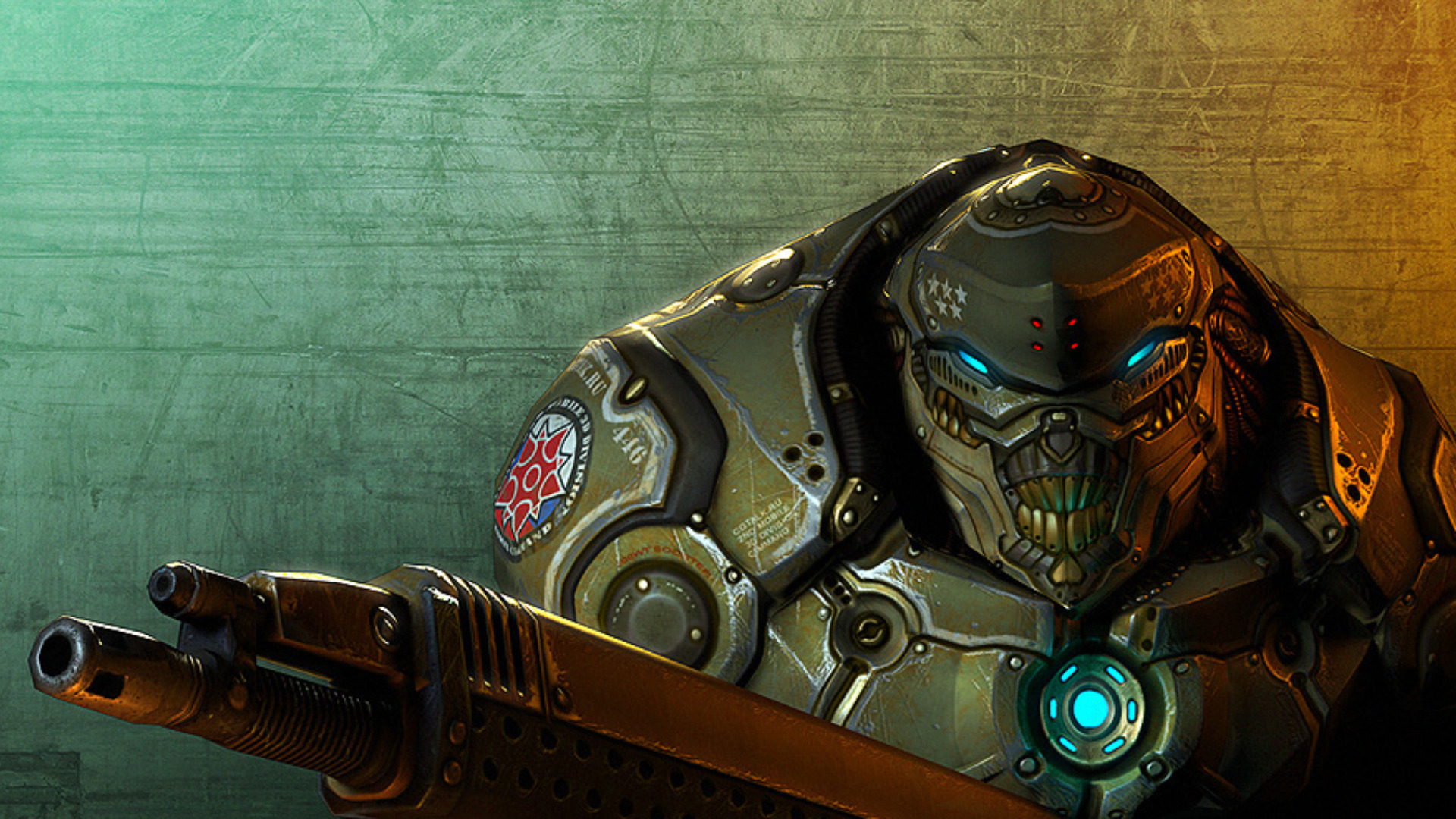 Download Sci Fi Warrior HD Wallpaper