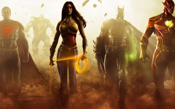 Lasso of Truth Barry Allen Solomon Grundy Batman Superman Wonder Woman video game Injustice: Gods Among Us HD Desktop Wallpaper | Background Image
