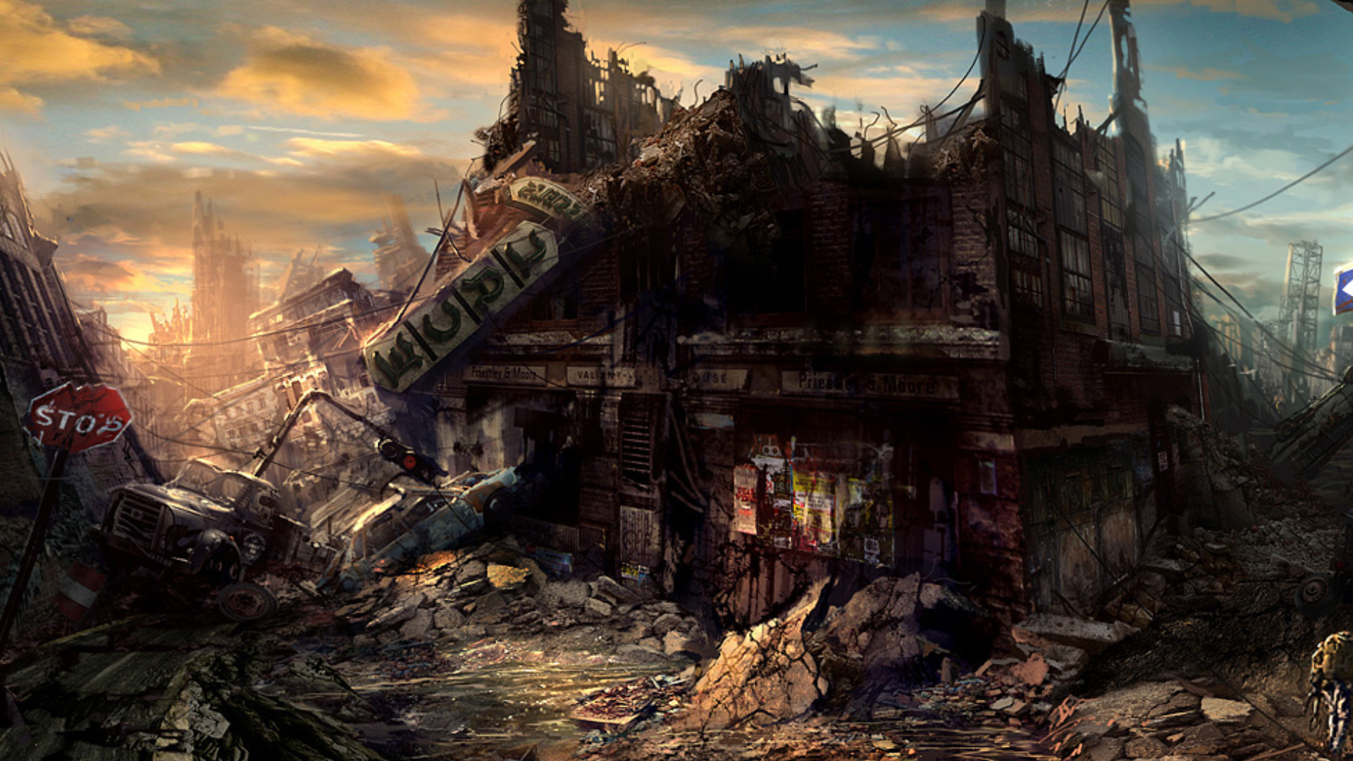 post apocalyptic wallpaper 1920x1200