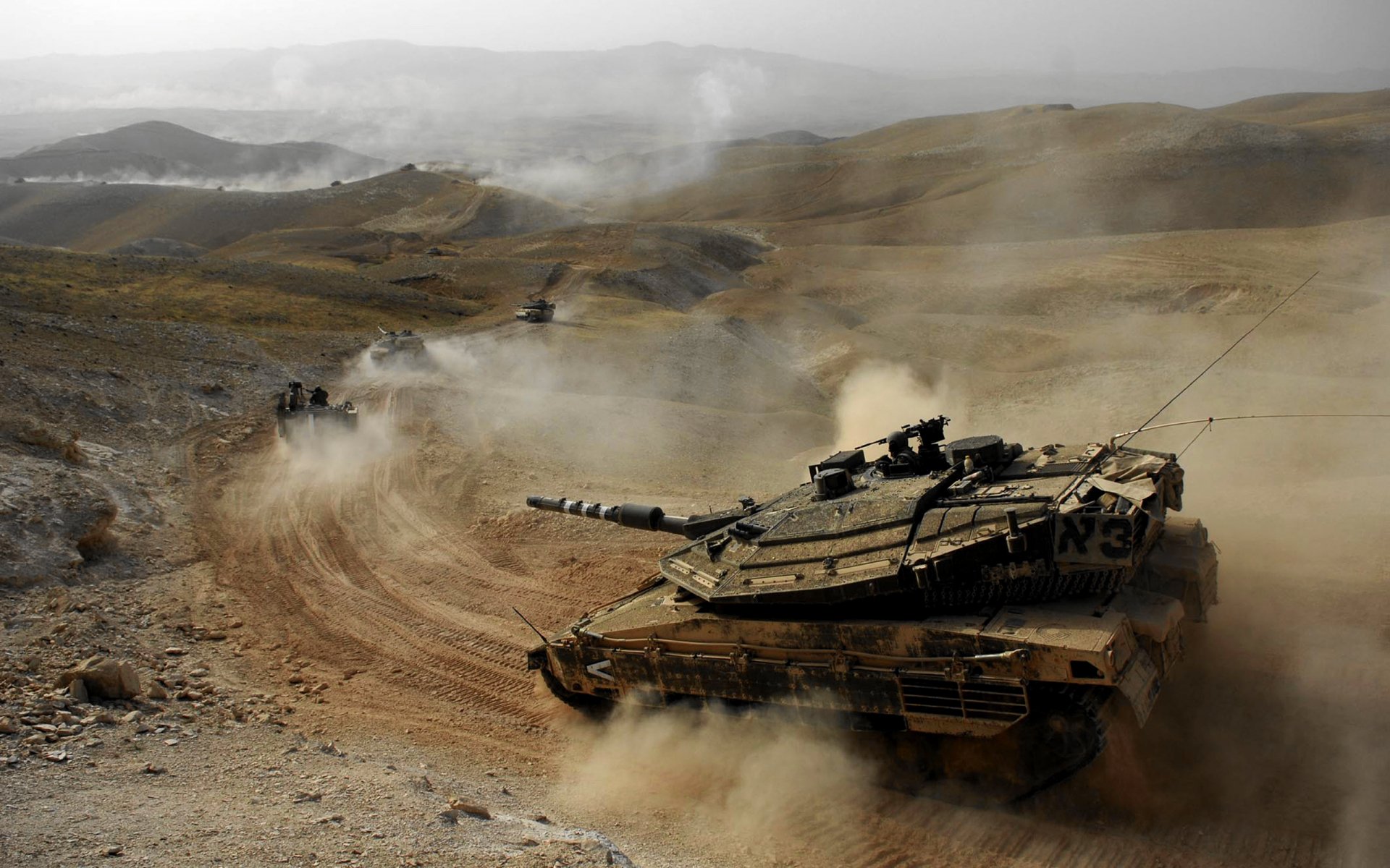 HD Military Tank Fury: Commanding the Dusty Battlefield | 2560x1600 ...