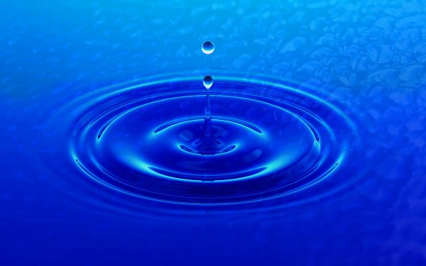Nature Water Blue Water Drop Splash HD Wallpaper | Background Image