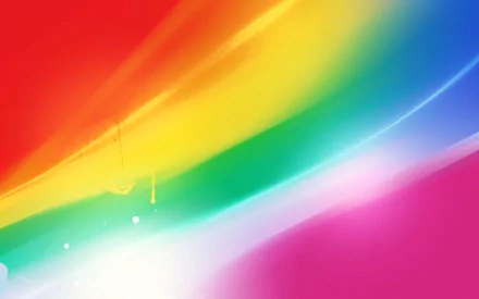 HD desktop wallpaper with a vibrant artistic blend of colors, featuring sweeping strokes of red, yellow, green, blue, and pink.