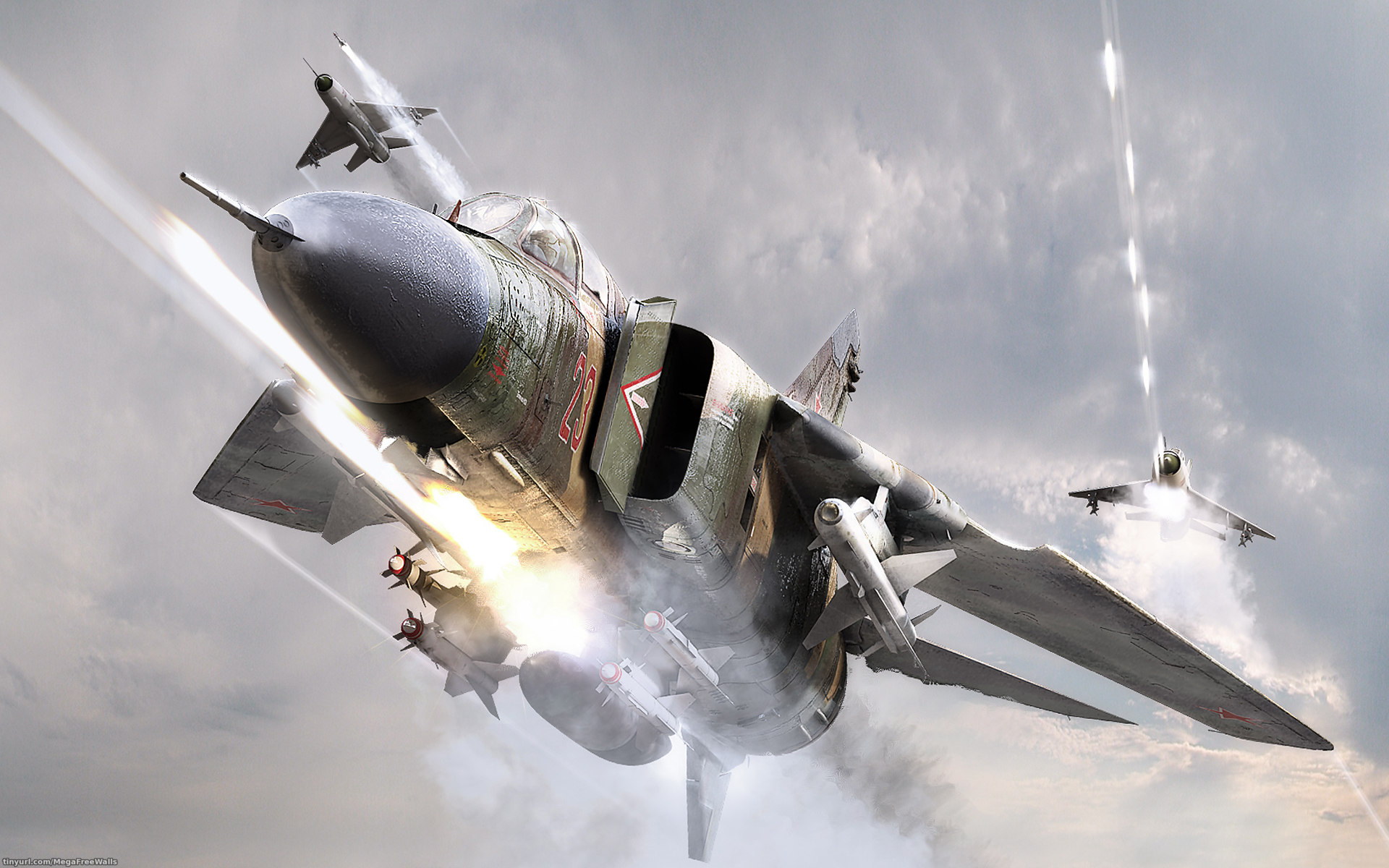 Military Mikoyan-Gurevich MiG-23 HD Wallpaper | Background Image