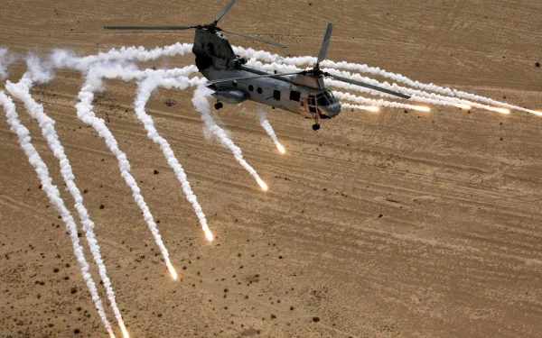 military Boeing Vertol CH-46 Sea Knight HD Desktop Wallpaper | Background Image