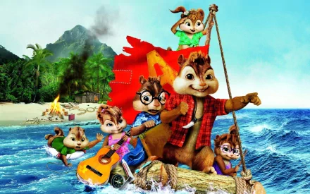 movie Alvin and the Chipmunks: Chipwrecked HD Desktop Wallpaper | Background Image