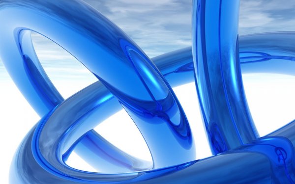 Abstrakt Blau Formen HD Wallpaper | Hintergrund