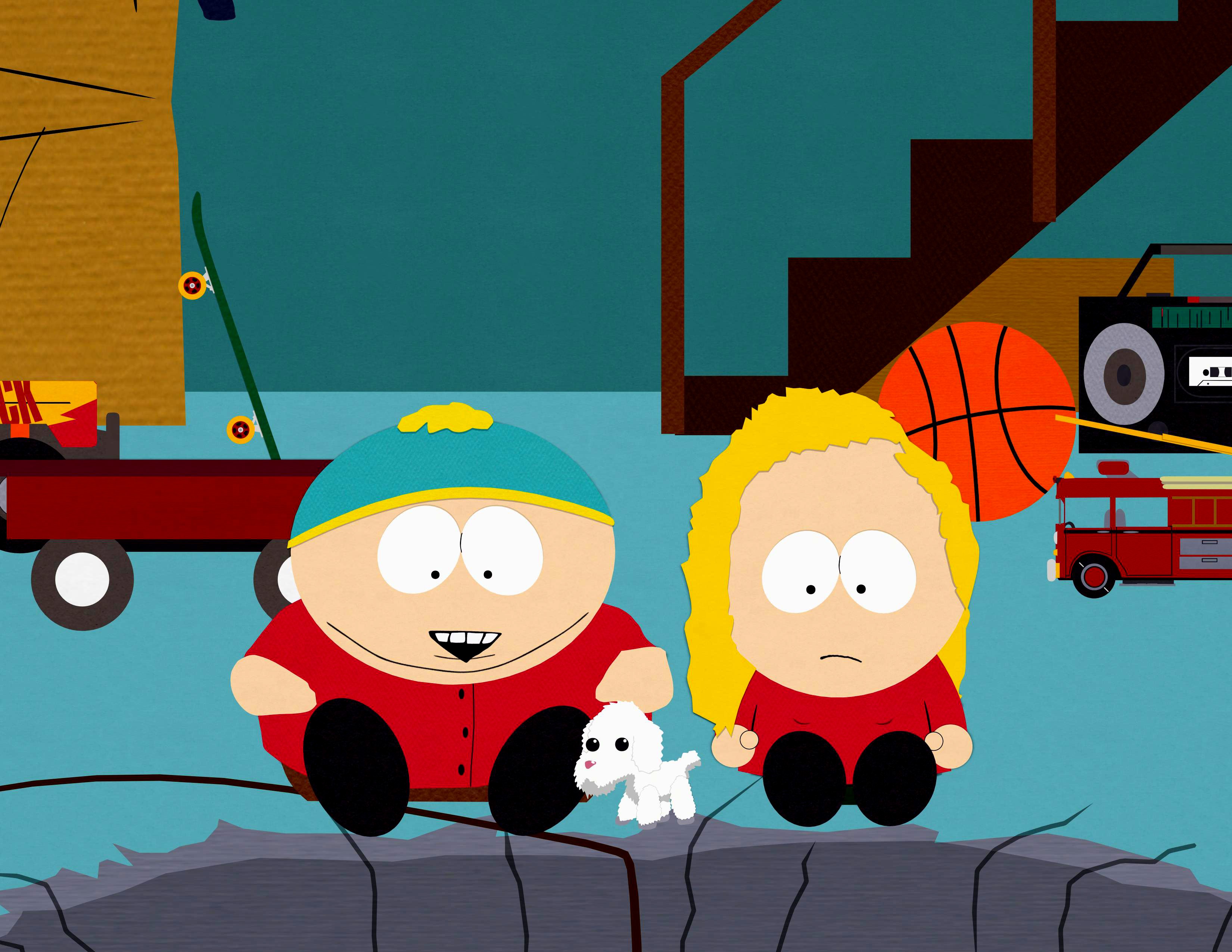 Eric Cartman and Bebe Stevens in HD desktop wallpaper