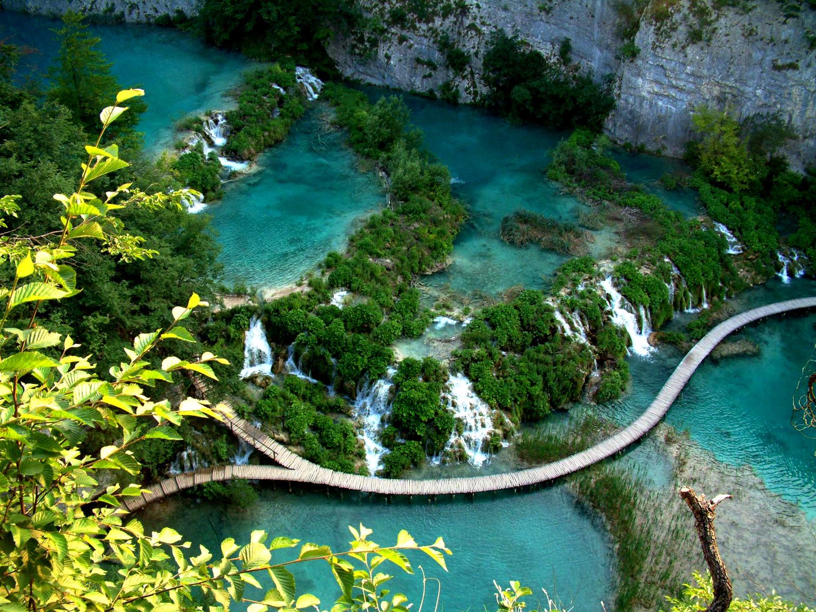 Lush Waterfalls at Plitvice, Croatia