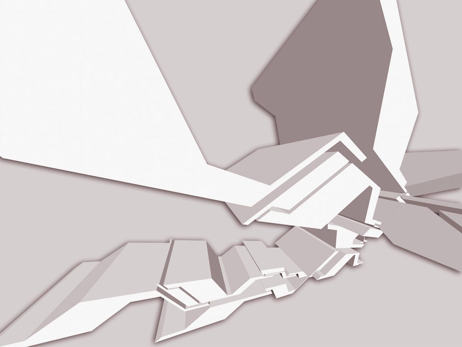 HD desktop wallpaper featuring artistic, abstract graffiti with geometric shapes and muted tones.