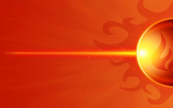 An abstract HD desktop wallpaper featuring vibrant orange hues, radiating light, and swirling patterns, creating a dynamic and energetic visual atmosphere.