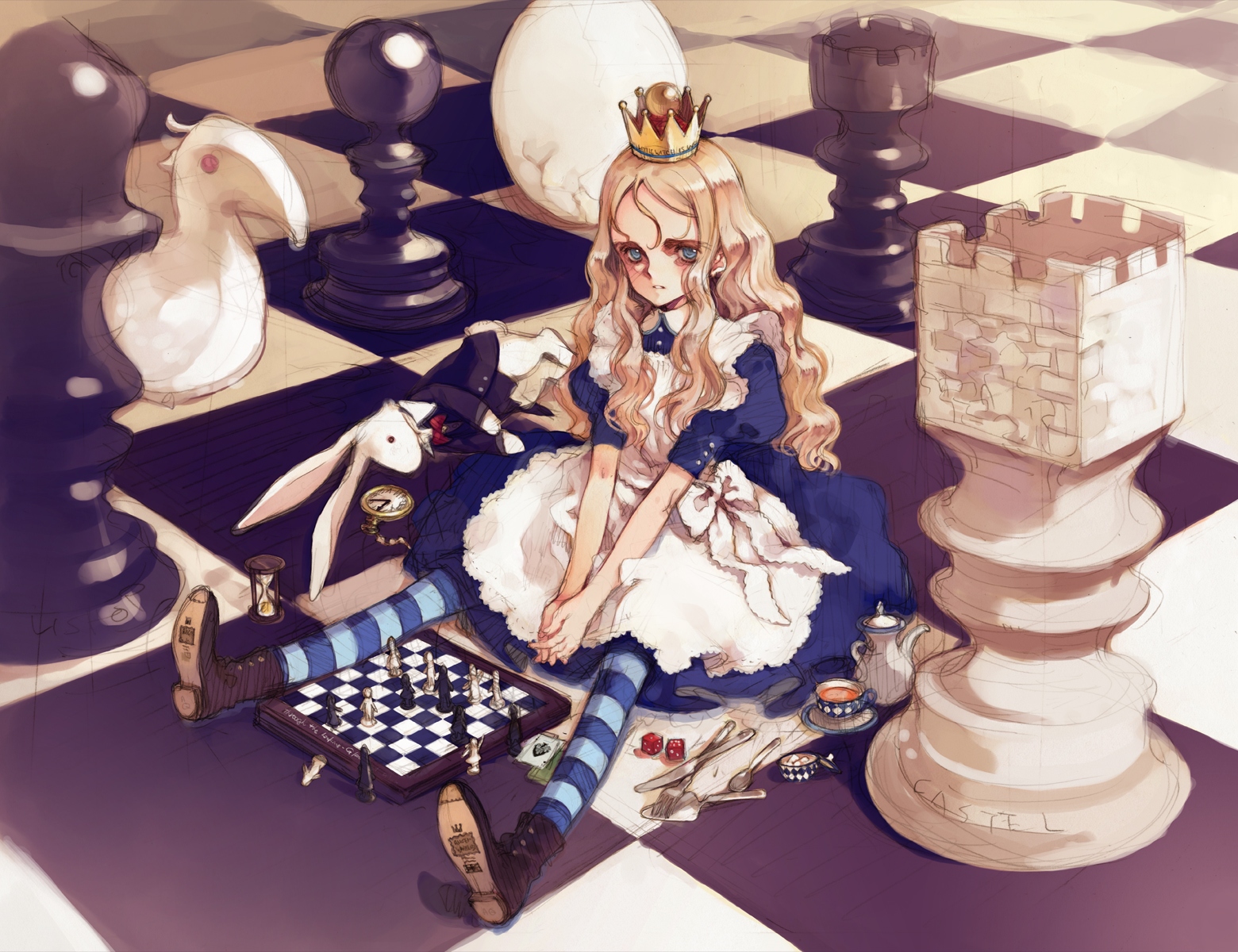 Fantasy Alice In Wonderland HD Wallpaper | Background Image