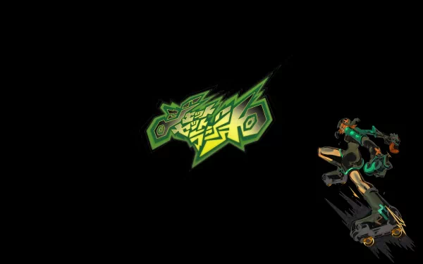 HD PC desktop wallpaper featuring the logo and stylized character art from the video game Jet Set Radio Future on a black background.