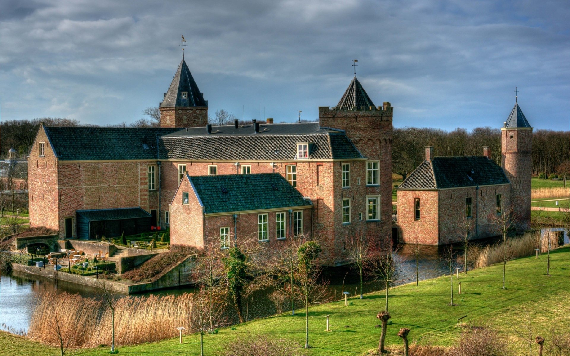 Download Man Made Westhove Castle HD Wallpaper