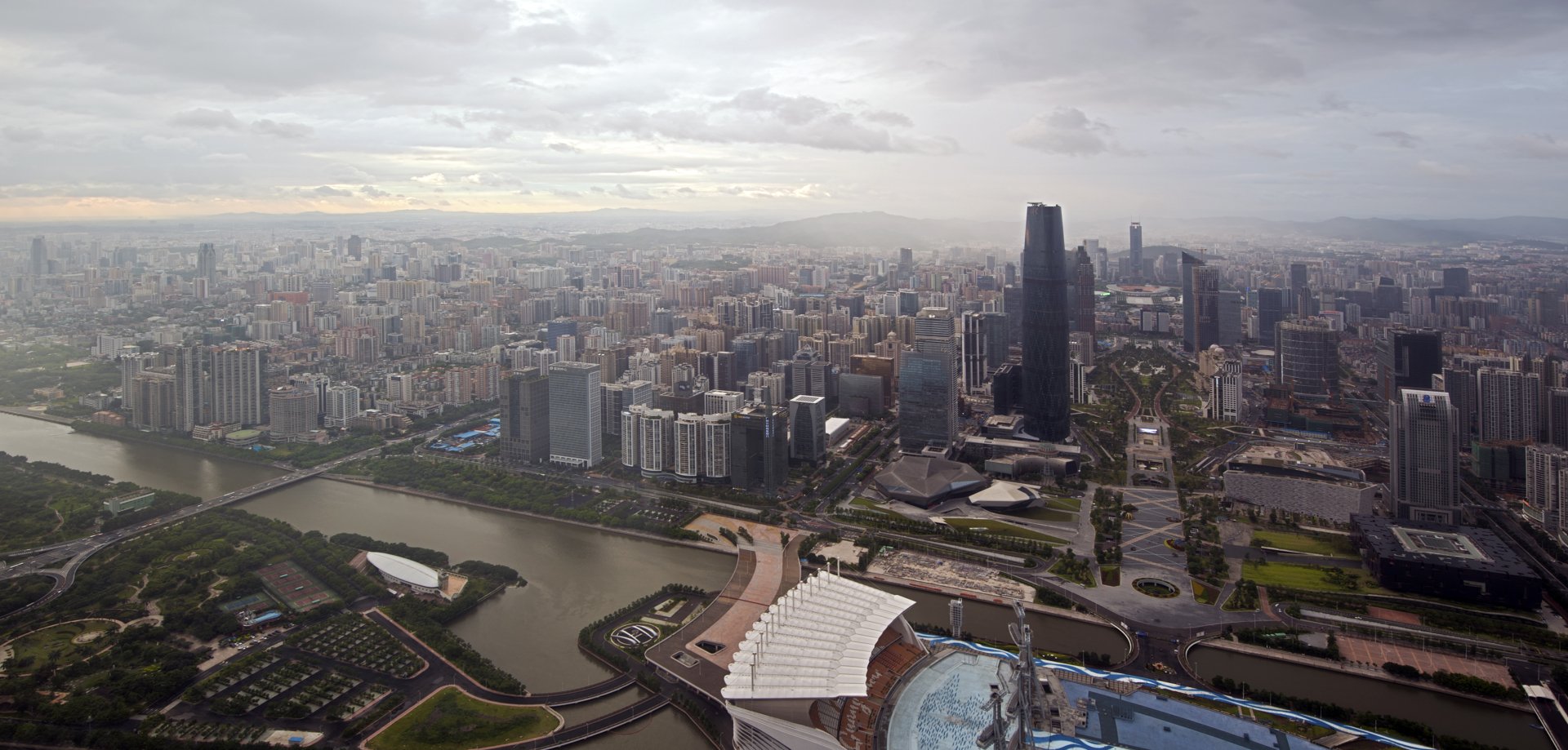Download City China Man Made Guangzhou HD Wallpaper