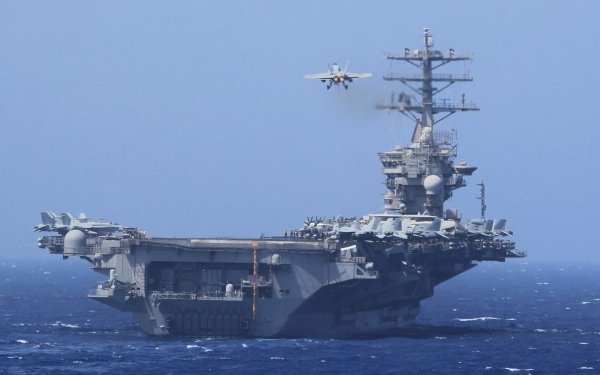 Military USS Nimitz (CVN-68) Warships United States Navy Warship Boeing F/A-18E/F Super Hornet Aircraft Carrier Navy HD Wallpaper | Background Image