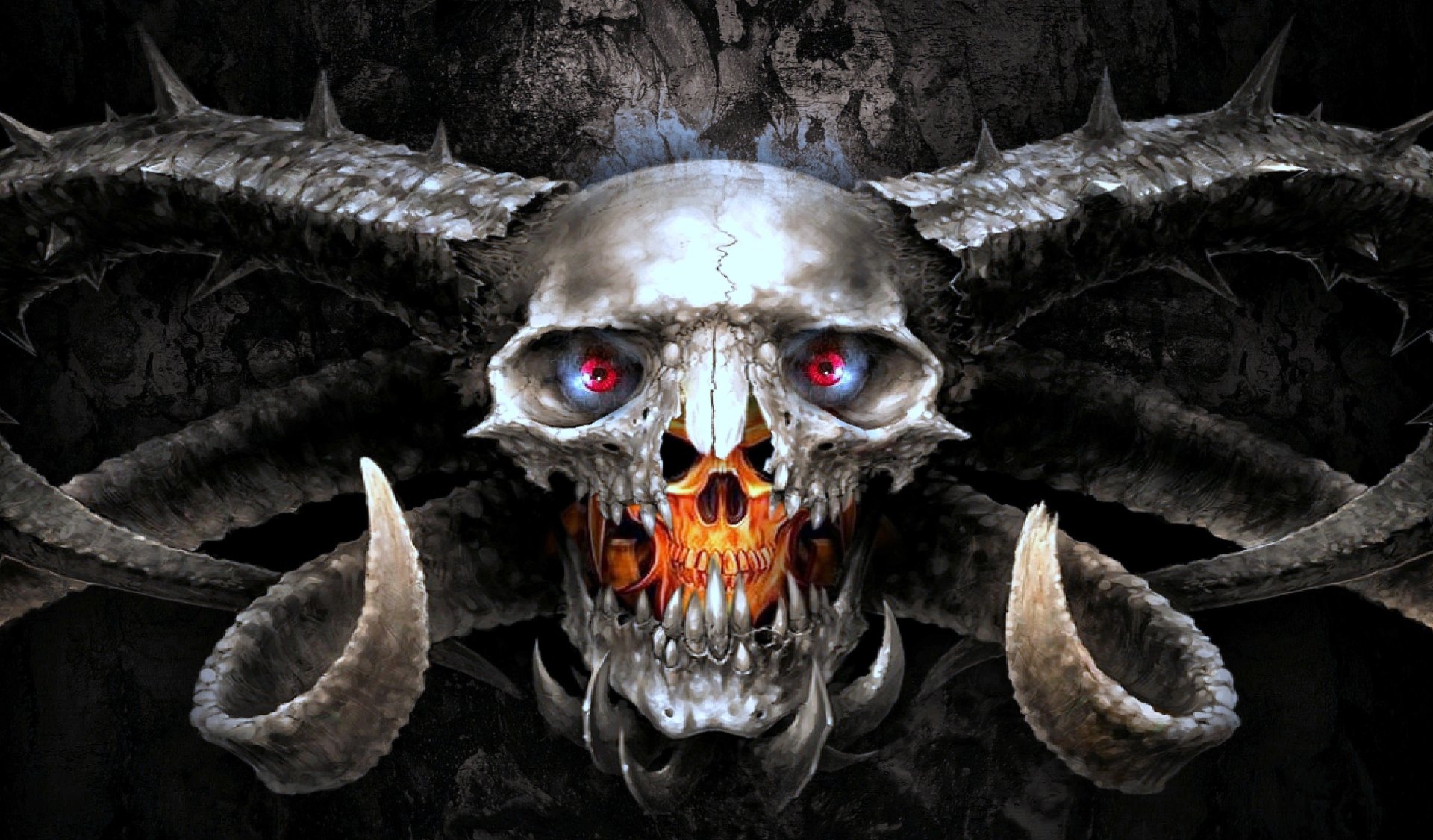 Download Dark Skull 4k Ultra HD Wallpaper