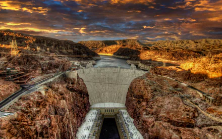 man made hoover dam HD Desktop Wallpaper | Background Image