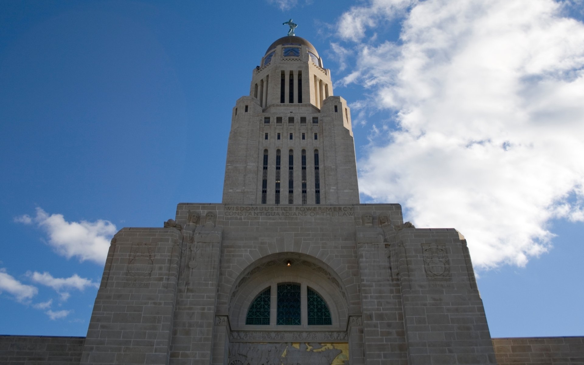 Download Man Made Nebraska State Capitol HD Wallpaper
