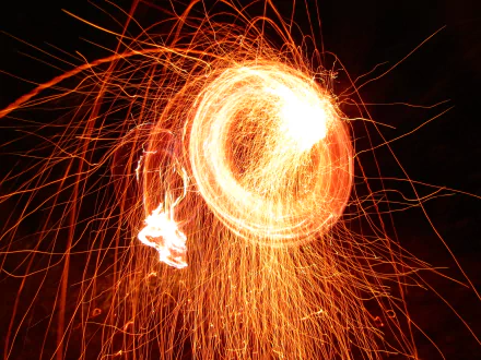 photography Fire juggling HD Desktop Wallpaper | Background Image