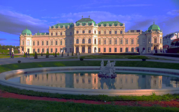 man made Belvedere Palace HD Desktop Wallpaper | Background Image